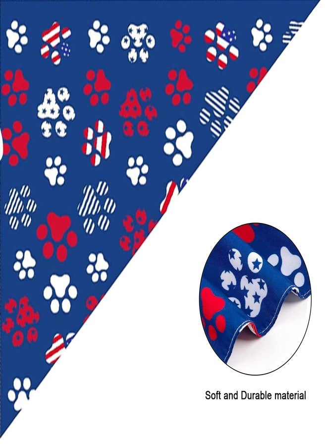 GeRRiT 2 Pack 4th of July Dog Bandanas, American Independence Flag Dog Bandana, Holiday Festival Accessories for Small, Medium, Large Dogs and Cats, Blue1 - Image 4